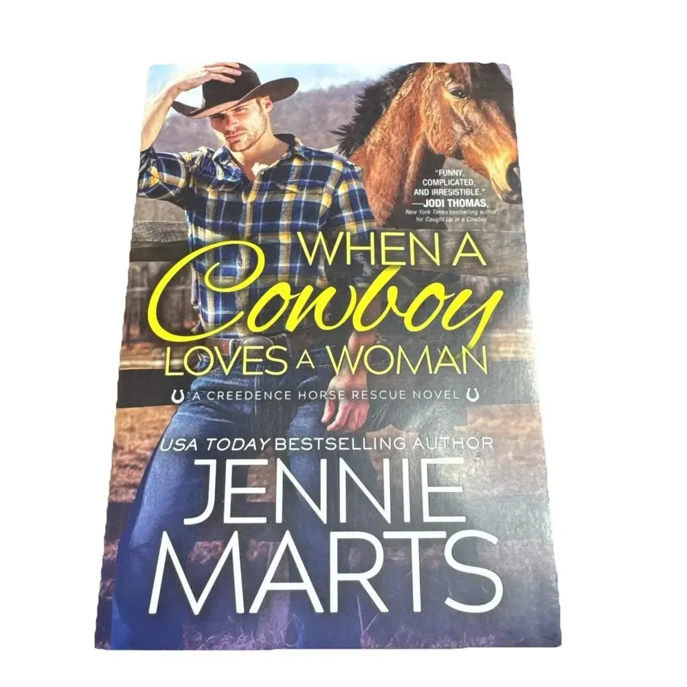When a Cowboy Loves a Woman by Jennie Marts Like New Western Romance
